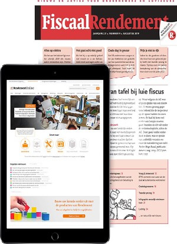 Fiscaal Rendement Professional+ abonnement